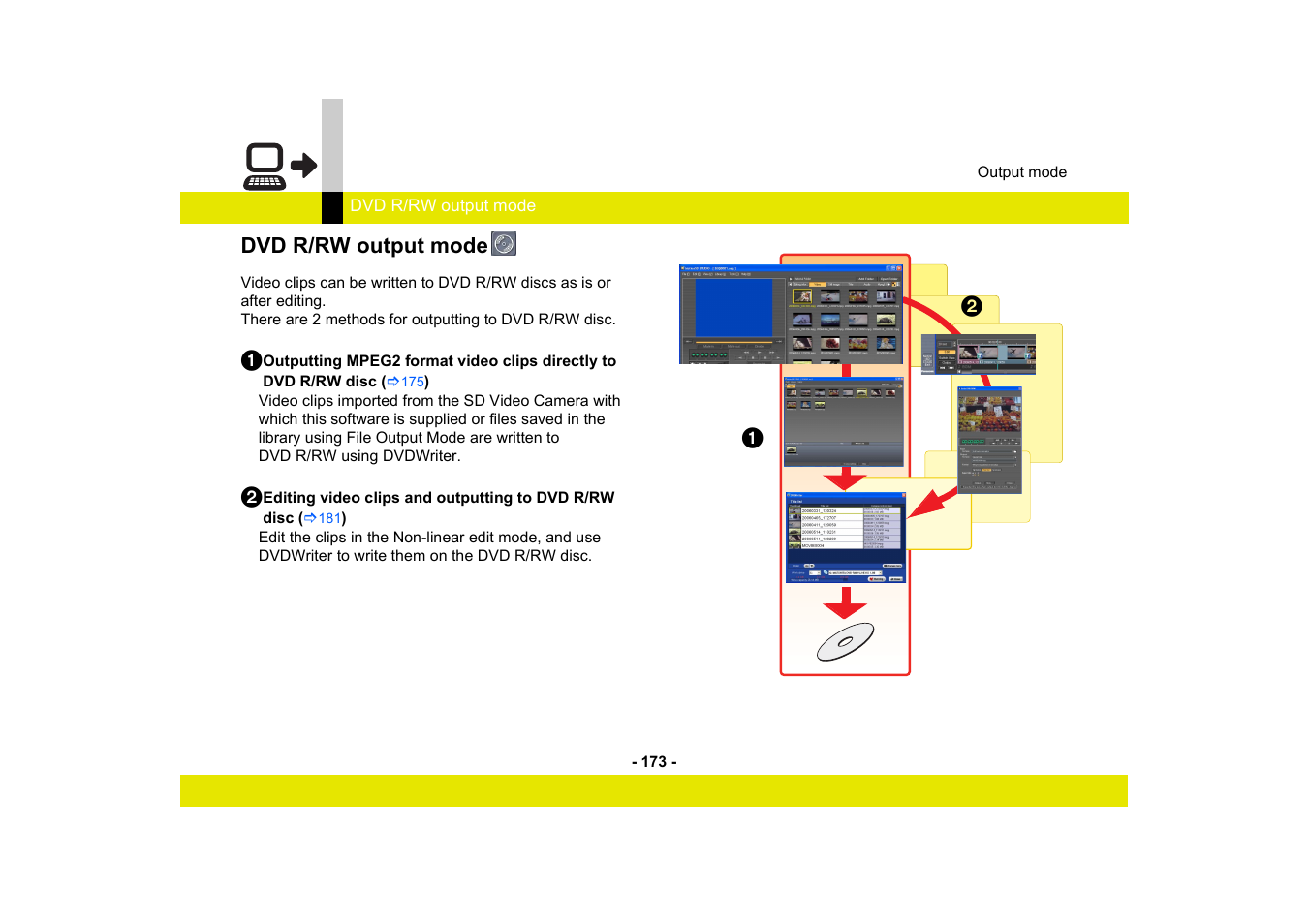 Dvd r/rw output mode | Panasonic -eng User Manual | Page 173 / 249