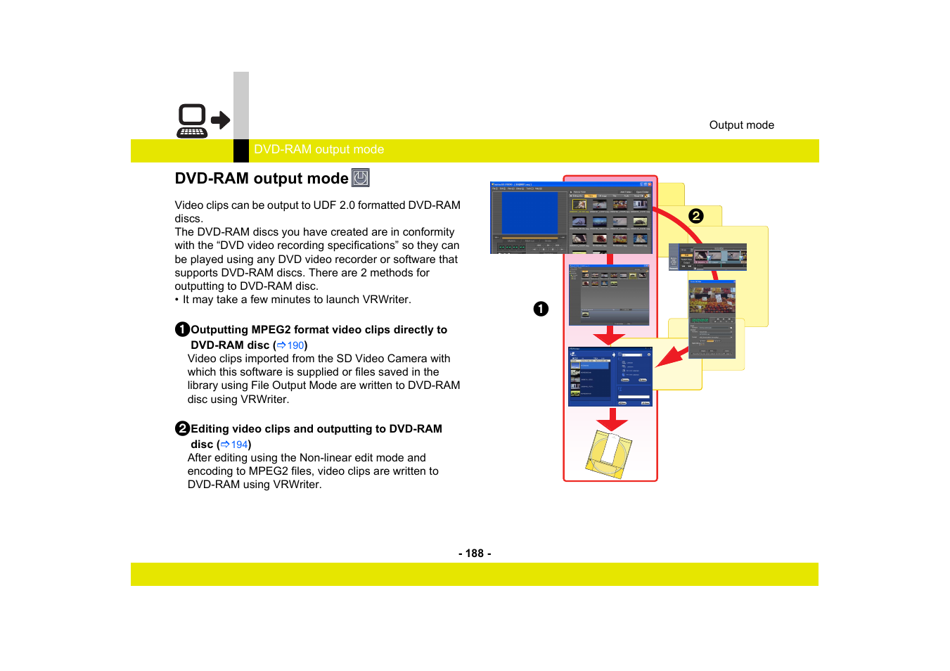 Dvd-ram output mode | Panasonic -eng User Manual | Page 188 / 249