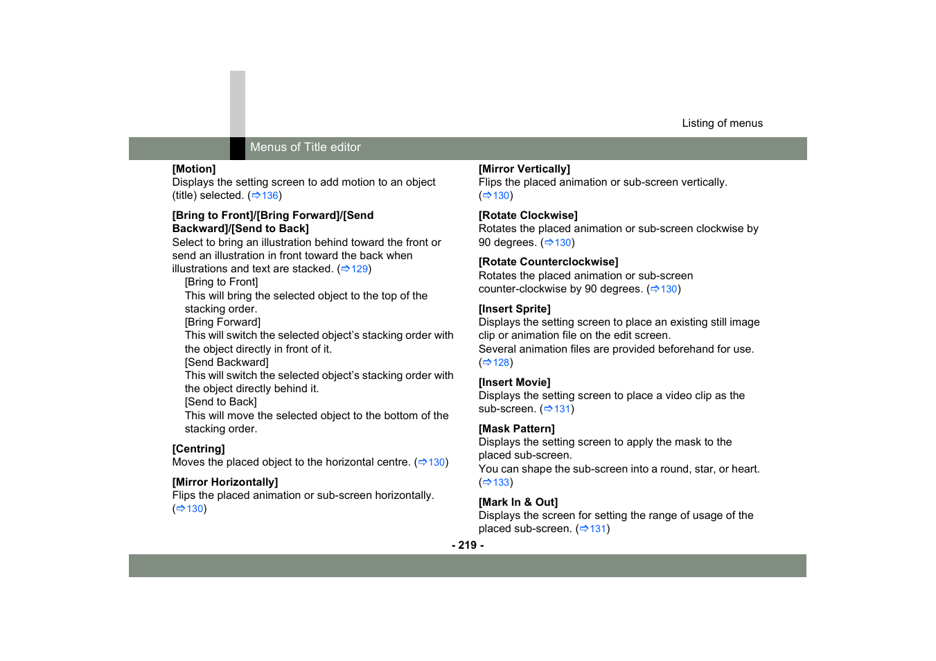 Panasonic -eng User Manual | Page 219 / 249