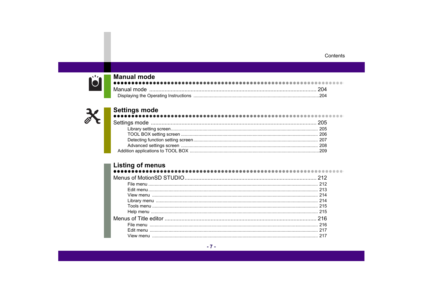 Panasonic -eng User Manual | Page 7 / 249