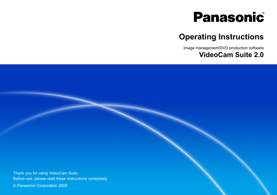 Panasonic -eng User Manual | 103 pages