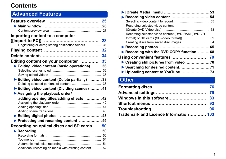 Panasonic -eng User Manual | Page 3 / 103