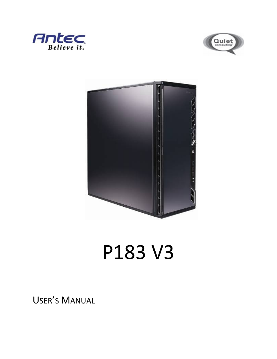 Antec TABLE OF CONTENTS P183 V3 User Manual | 14 pages
