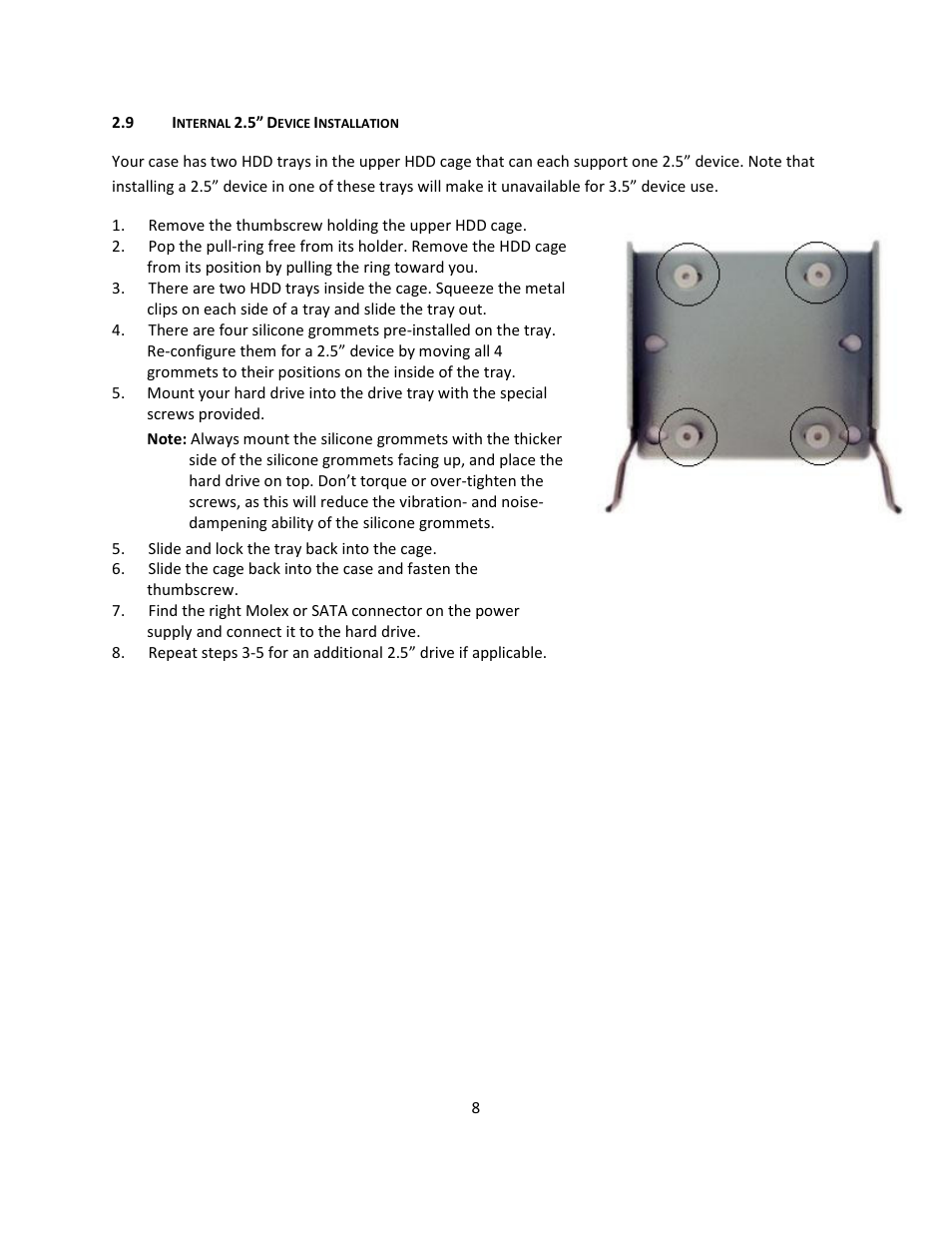 Antec TABLE OF CONTENTS P183 V3 User Manual | Page 9 / 14