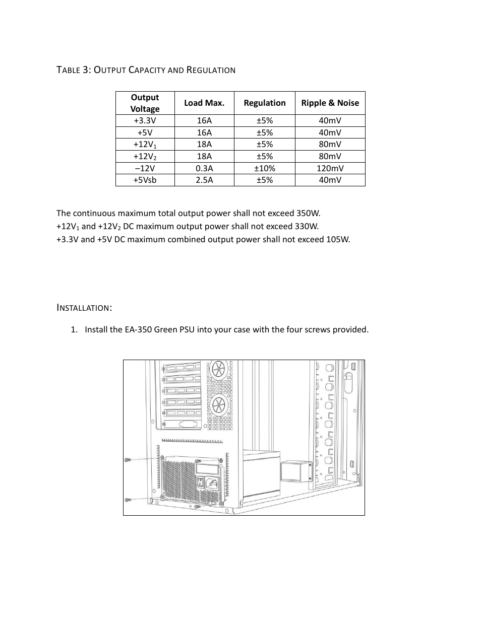 Antec EARTHWATTS EA-350 User Manual | Page 4 / 7