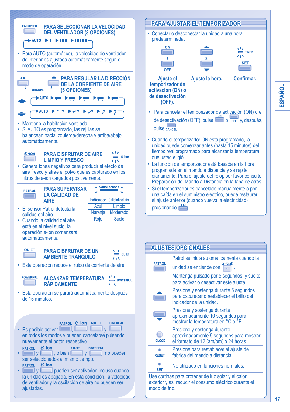 Panasonic CS-C18JKD User Manual | Page 17 / 44