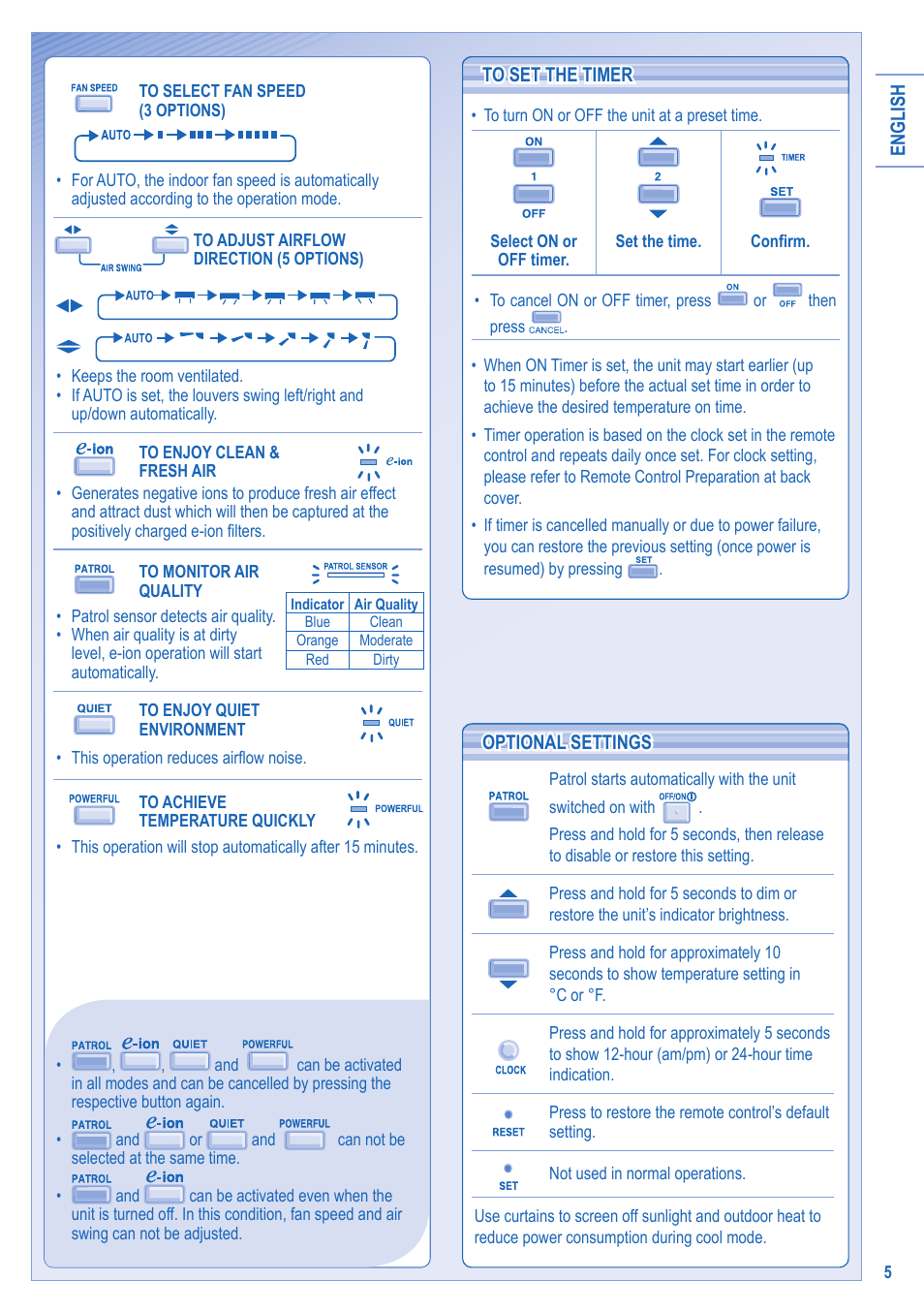 Panasonic CS-C18JKD User Manual | Page 5 / 44