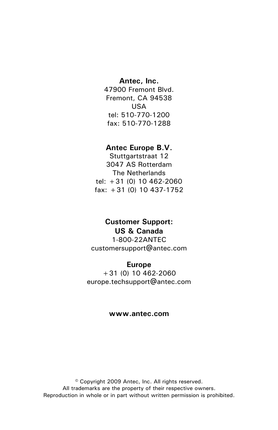 Antec NSK 4482B User Manual | Page 10 / 10