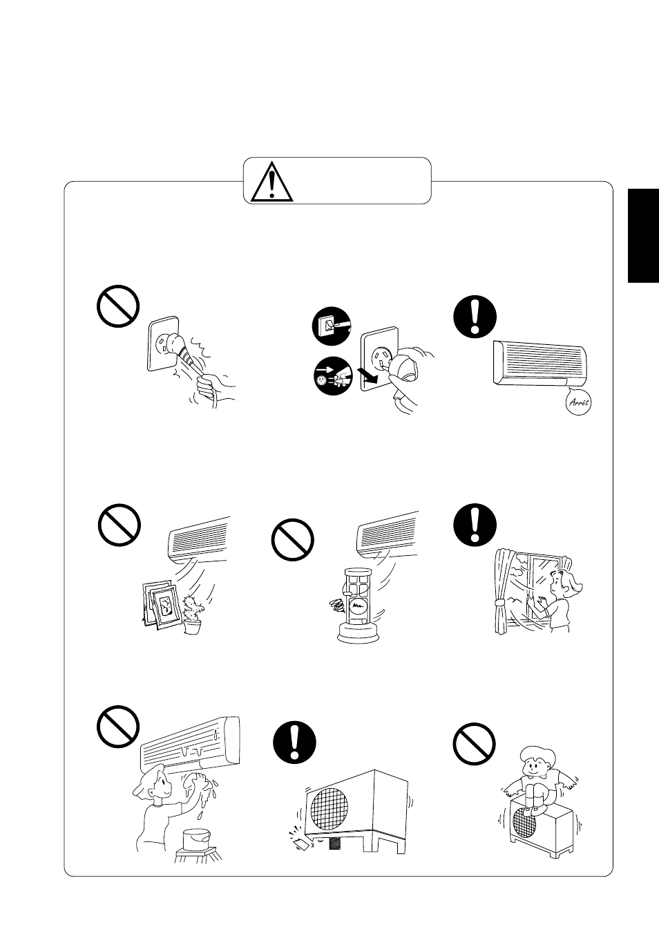 Attention | Panasonic CS-A28BKP5 User Manual | Page 27 / 202