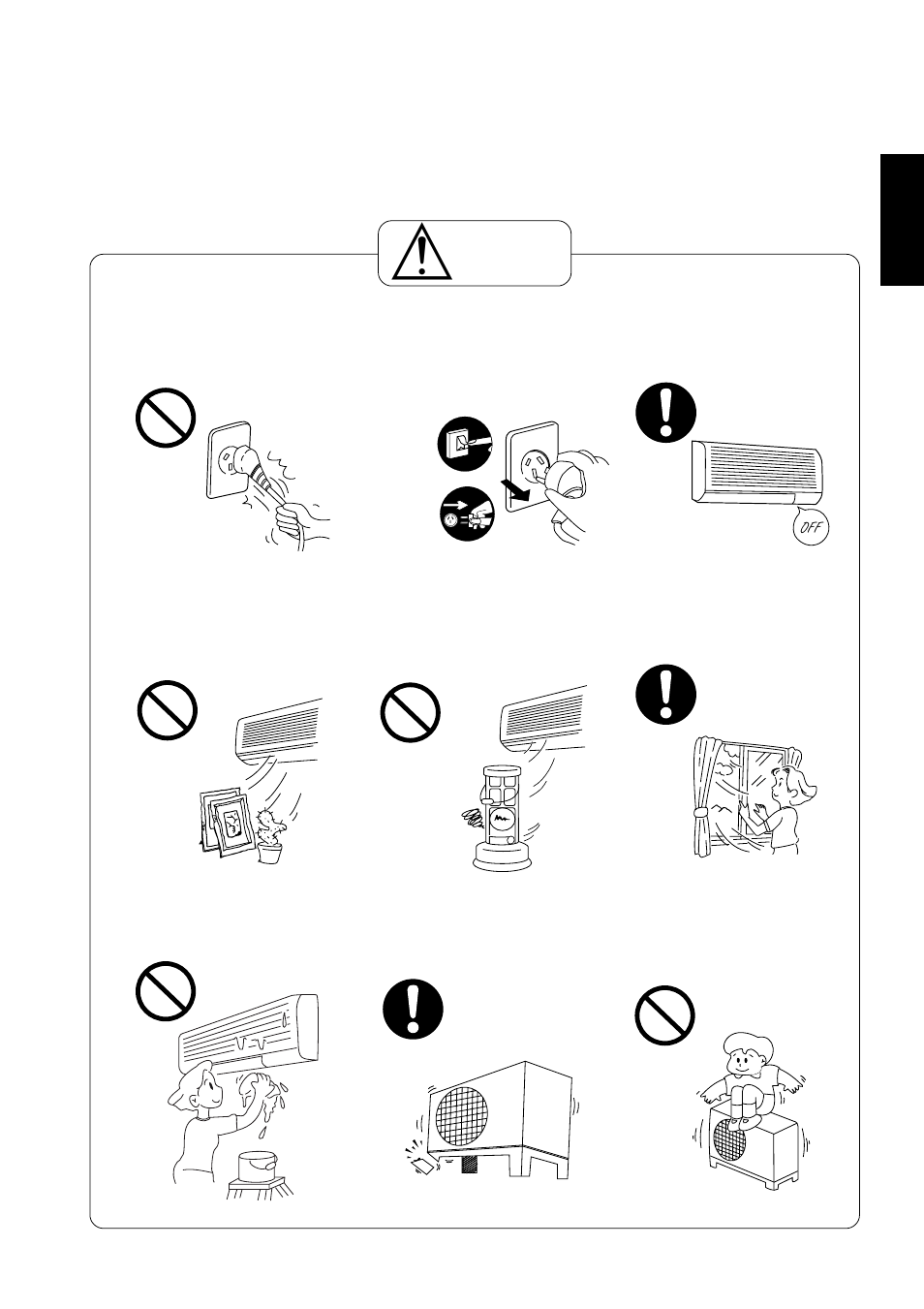 Caution | Panasonic CS-A28BKP5 User Manual | Page 5 / 202