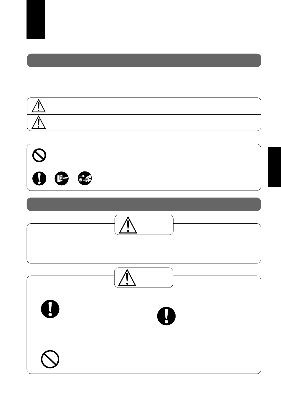 Sicherheitshinweise, Montagehinweise, Achtung | Vorsicht achtung, Vorsicht | Panasonic CS-A28BKP5 User Manual | Page 69 / 202