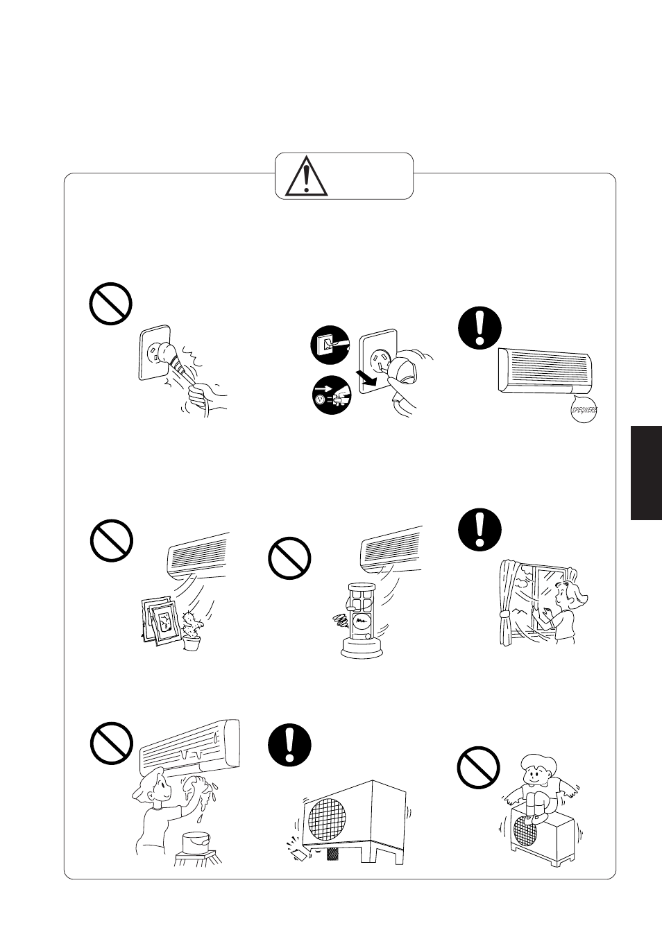 Attenzione | Panasonic CS-A28BKP5 User Manual | Page 93 / 202