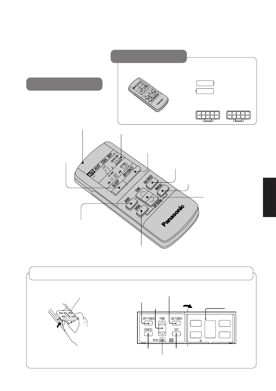 Telecomando, Accessori, Italiano | Panasonic CS-A28BKP5 User Manual | Page 95 / 202