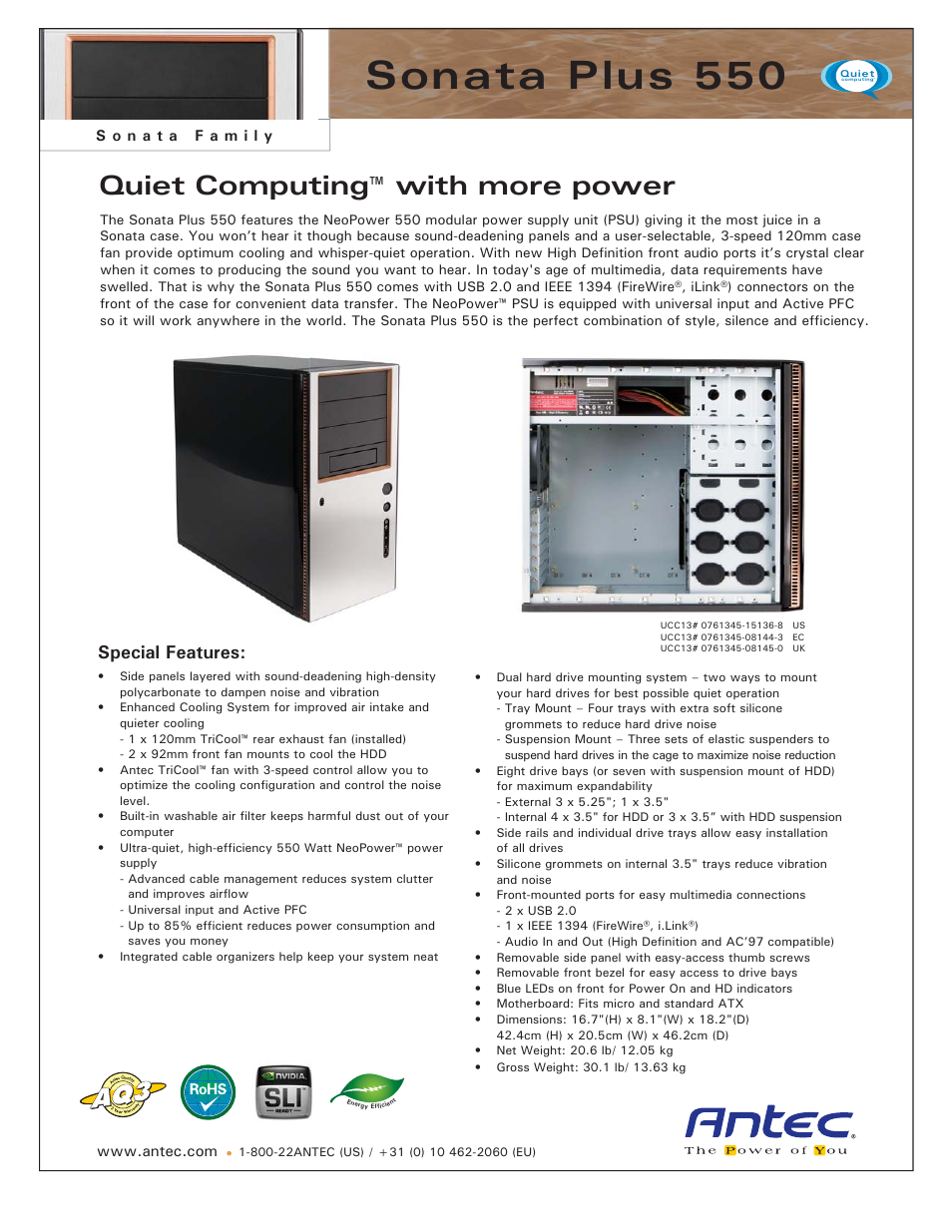 Antec TITAN 550 User Manual | 1 page