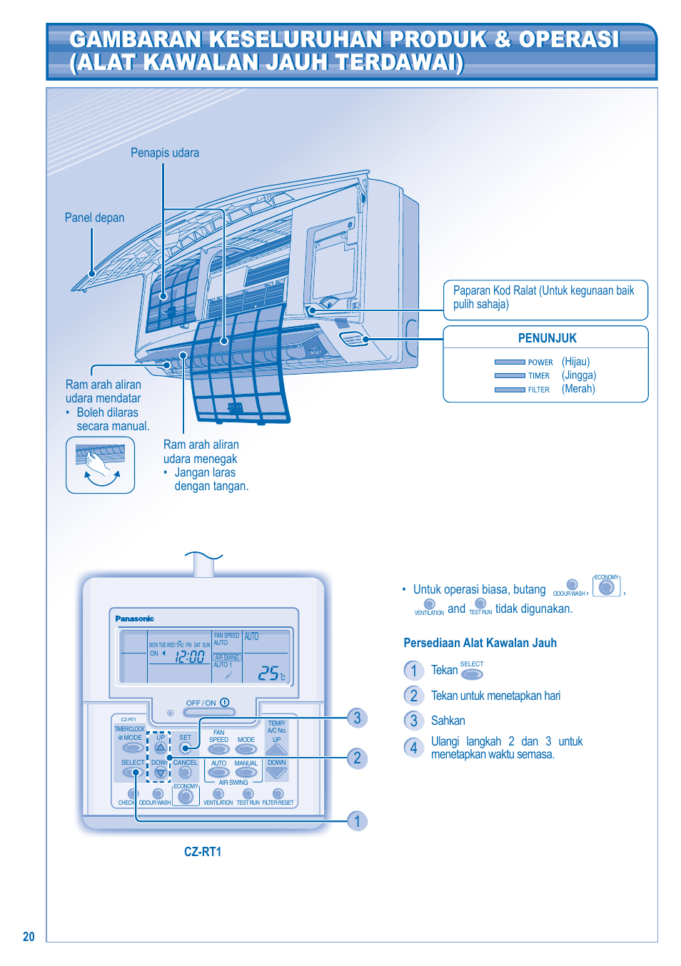 Panasonic S-28KA1E5 User Manual | Page 20 / 108