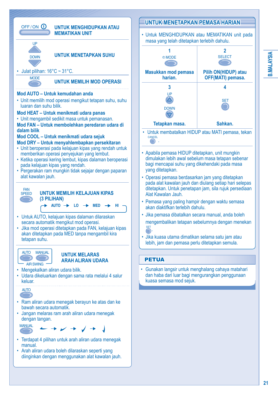 Panasonic S-28KA1E5 User Manual | Page 21 / 108