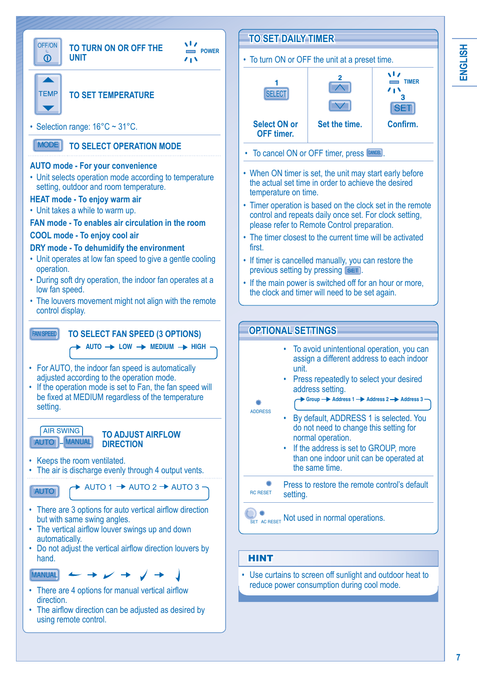 Panasonic S-28KA1E5 User Manual | Page 7 / 108