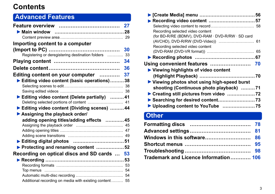 Panasonic -eng User Manual | Page 3 / 106