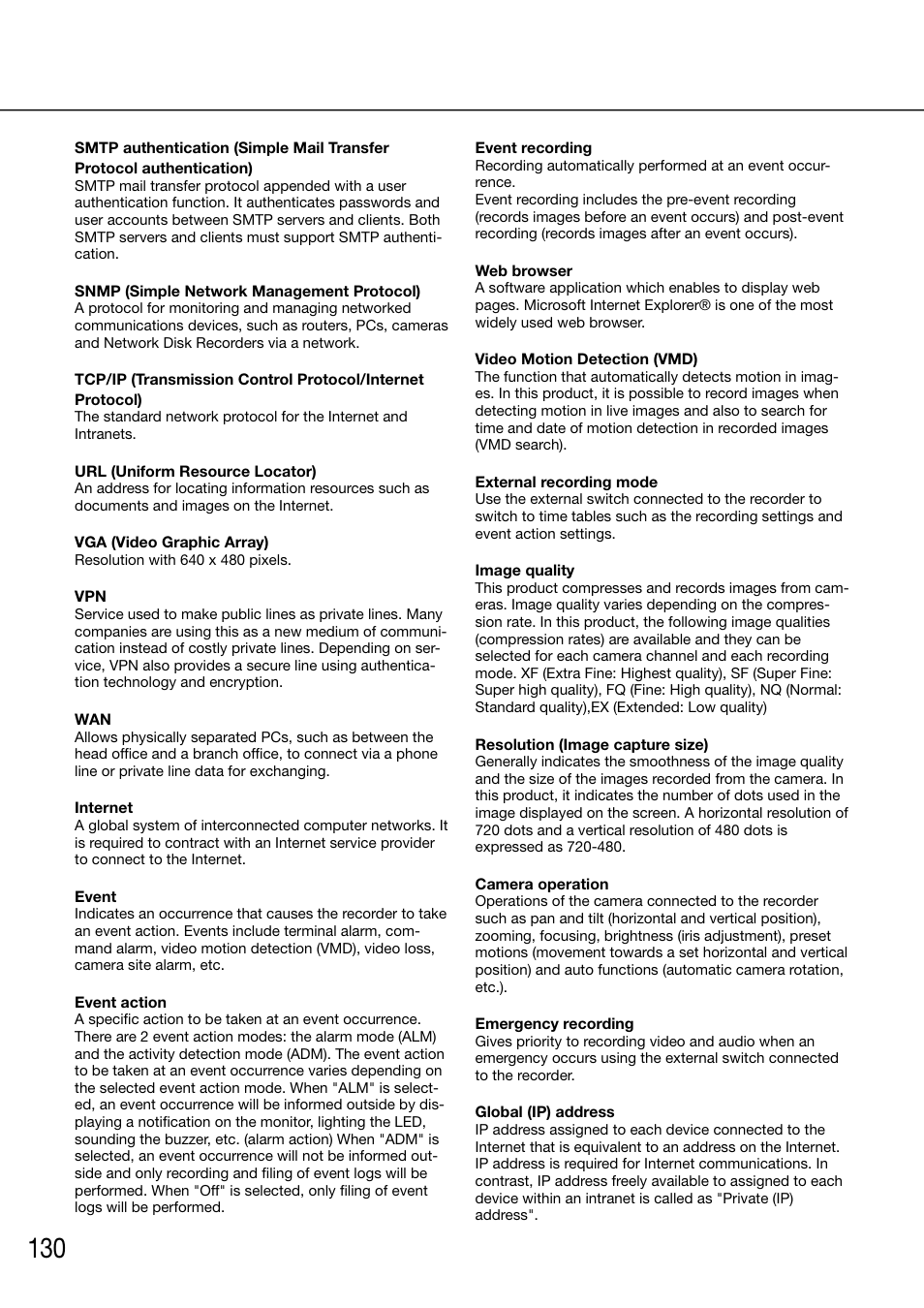 Panasonic 616 User Manual | Page 130 / 133