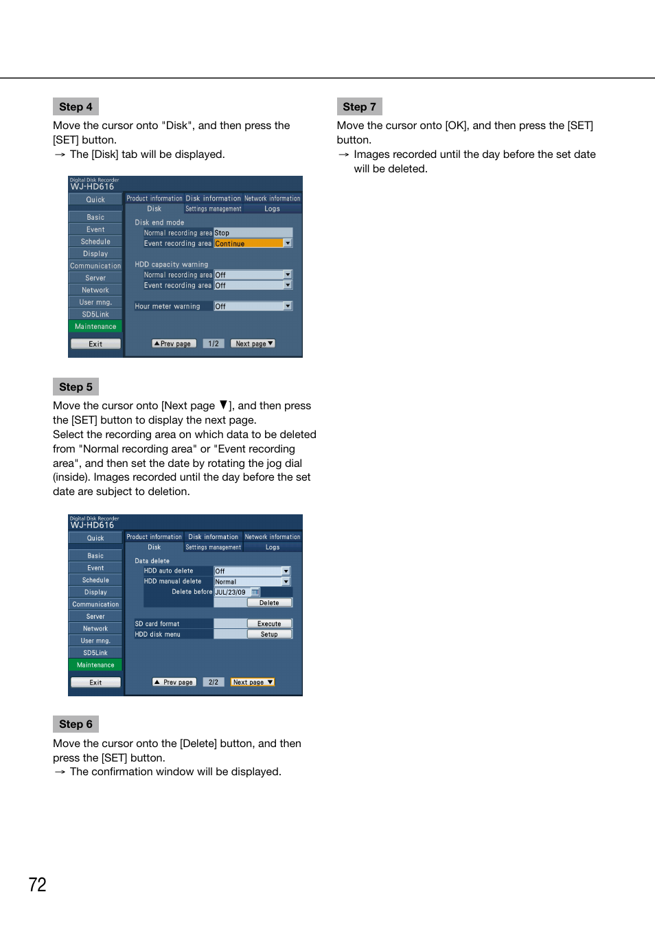 Panasonic 616 User Manual | Page 72 / 133