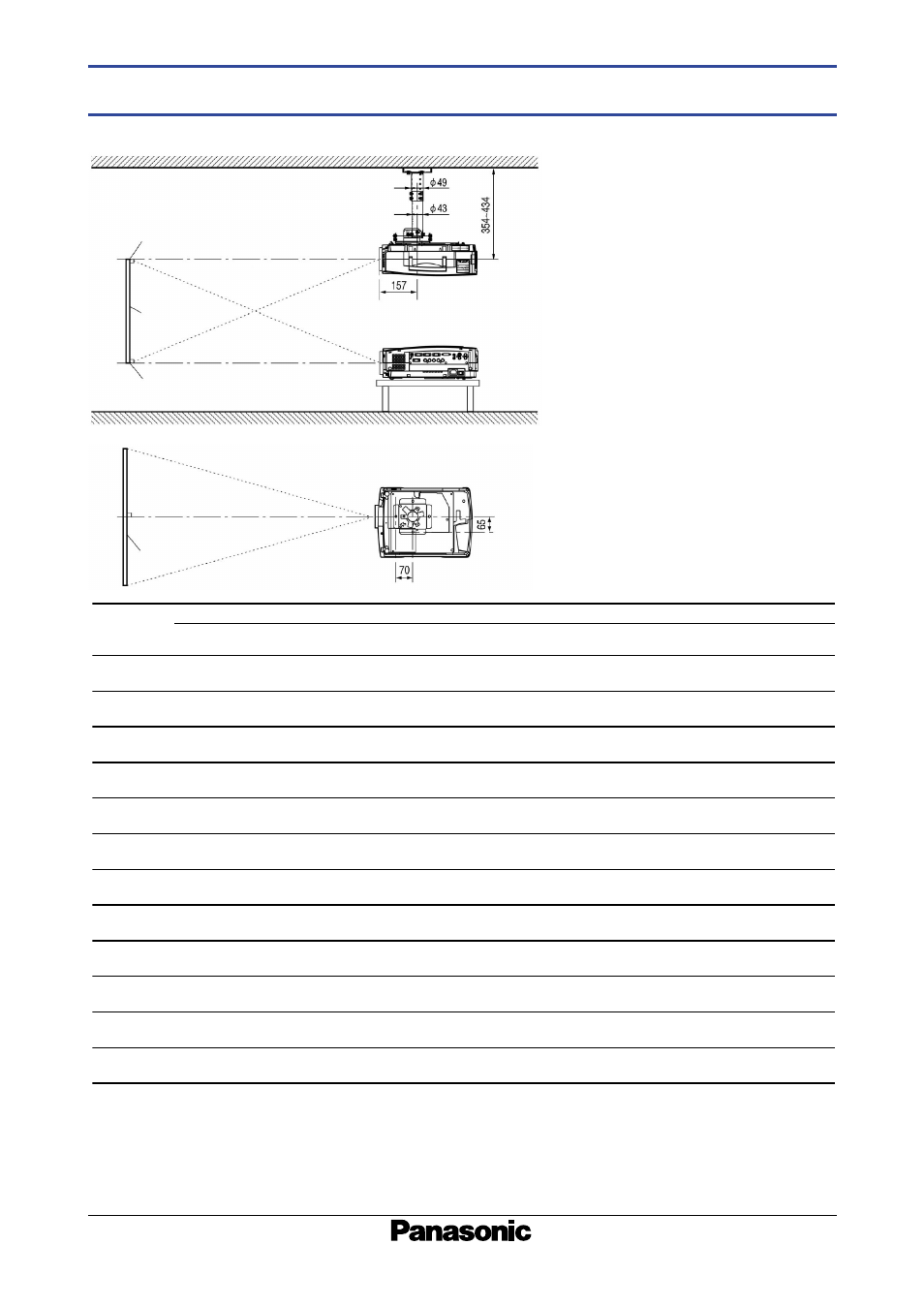 Pt-l780nt, Standard setting-up positions, As of july 2002 | Unit: mm | Panasonic PT-L780NTE User Manual | Page 6 / 7