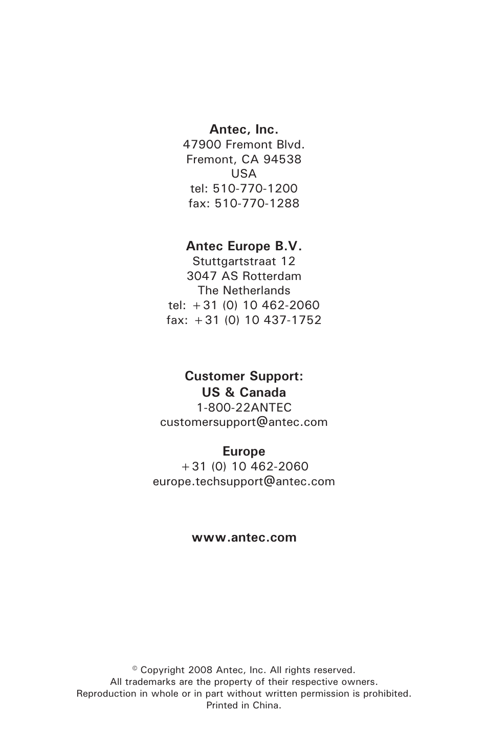 Antec Basiq BP430 User Manual | Page 4 / 4