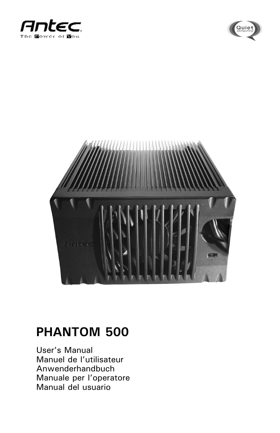 Antec 500 User Manual | 34 pages