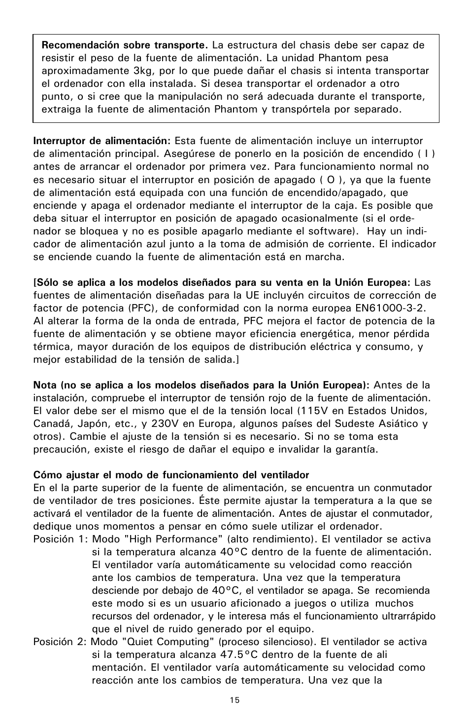 Antec 500 User Manual | Page 16 / 34