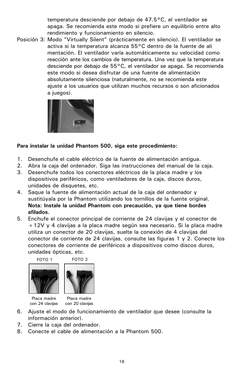 Antec 500 User Manual | Page 17 / 34