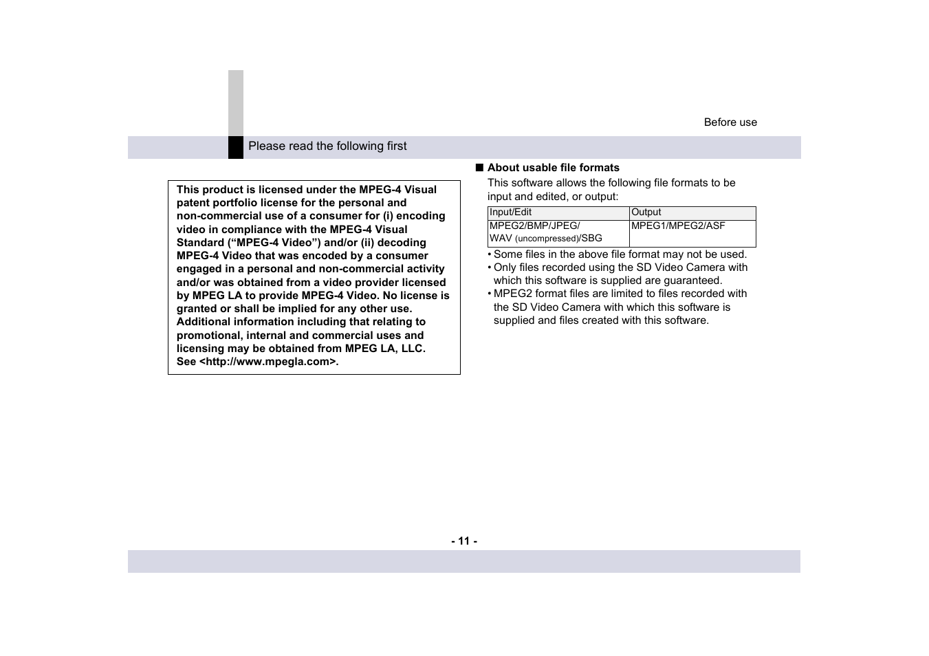 Panasonic -eng User Manual | Page 11 / 250