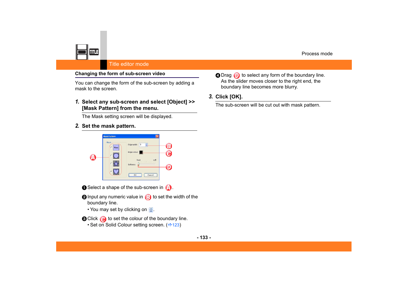 Changing the form of sub-screen video | Panasonic -eng User Manual | Page 133 / 250