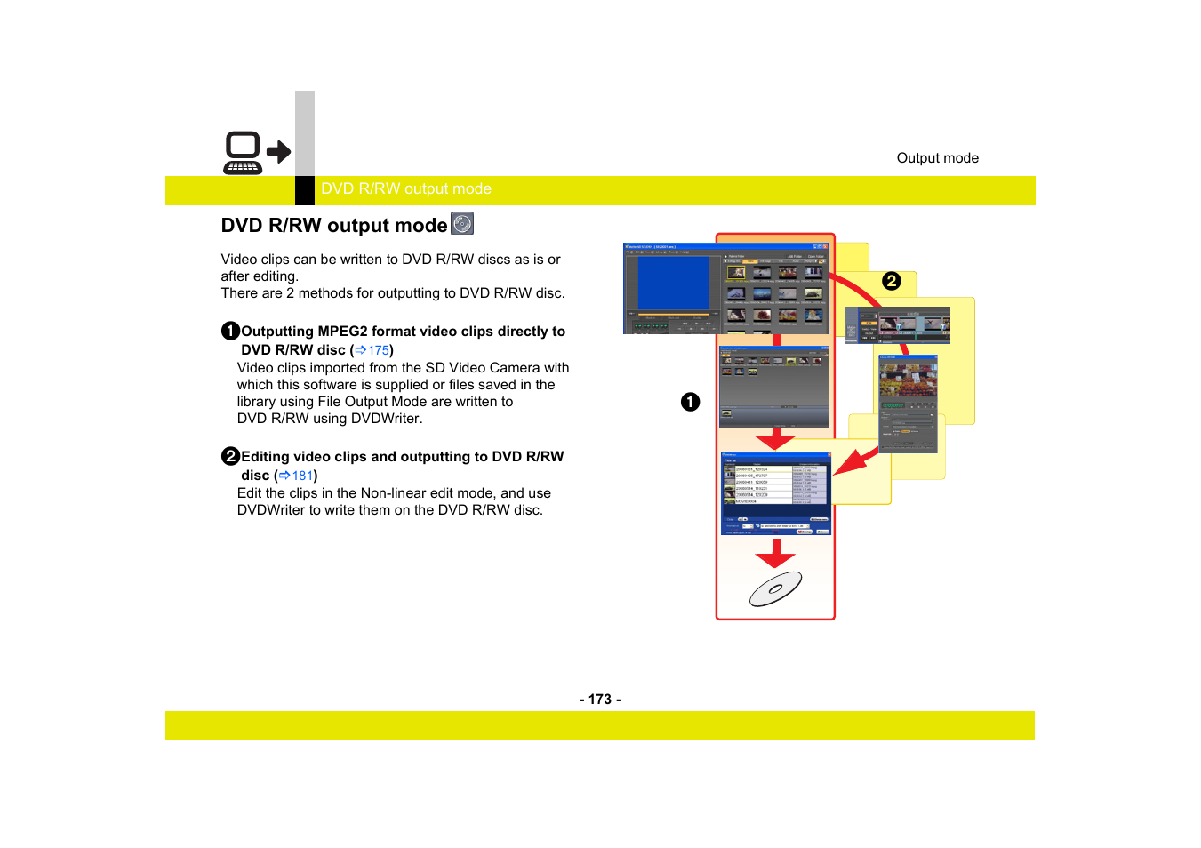 Dvd r/rw output mode | Panasonic -eng User Manual | Page 173 / 250