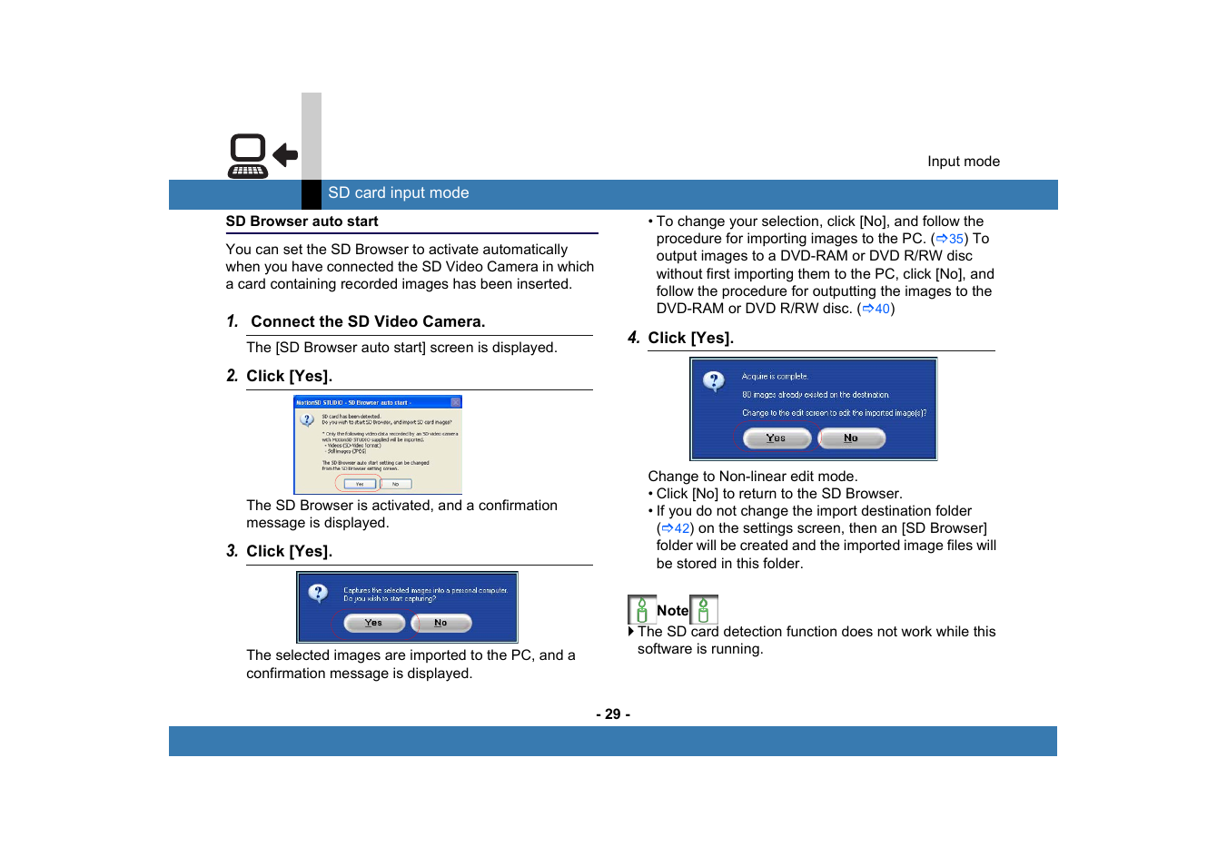 Sd browser auto start | Panasonic -eng User Manual | Page 29 / 250