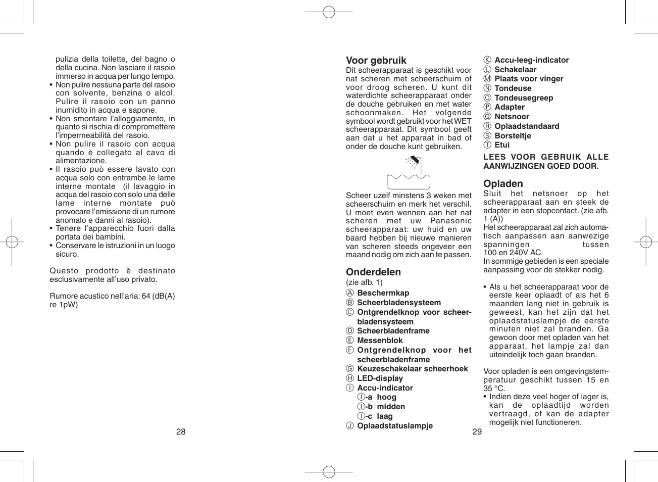 Panasonic ES8044 User Manual | Page 15 / 57