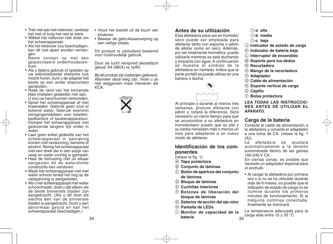 Panasonic ES8044 User Manual | Page 18 / 57