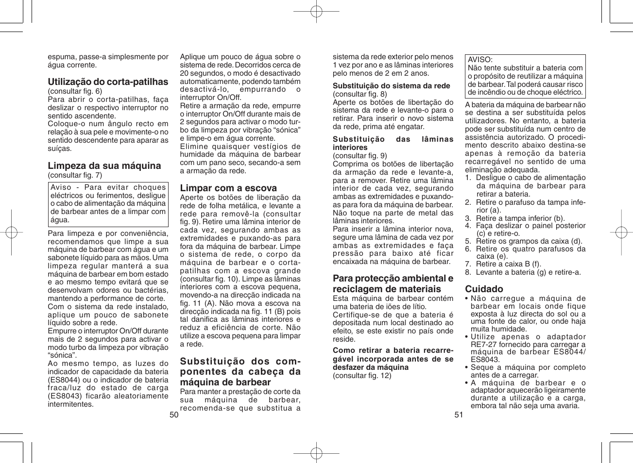 Panasonic ES8044 User Manual | Page 26 / 57