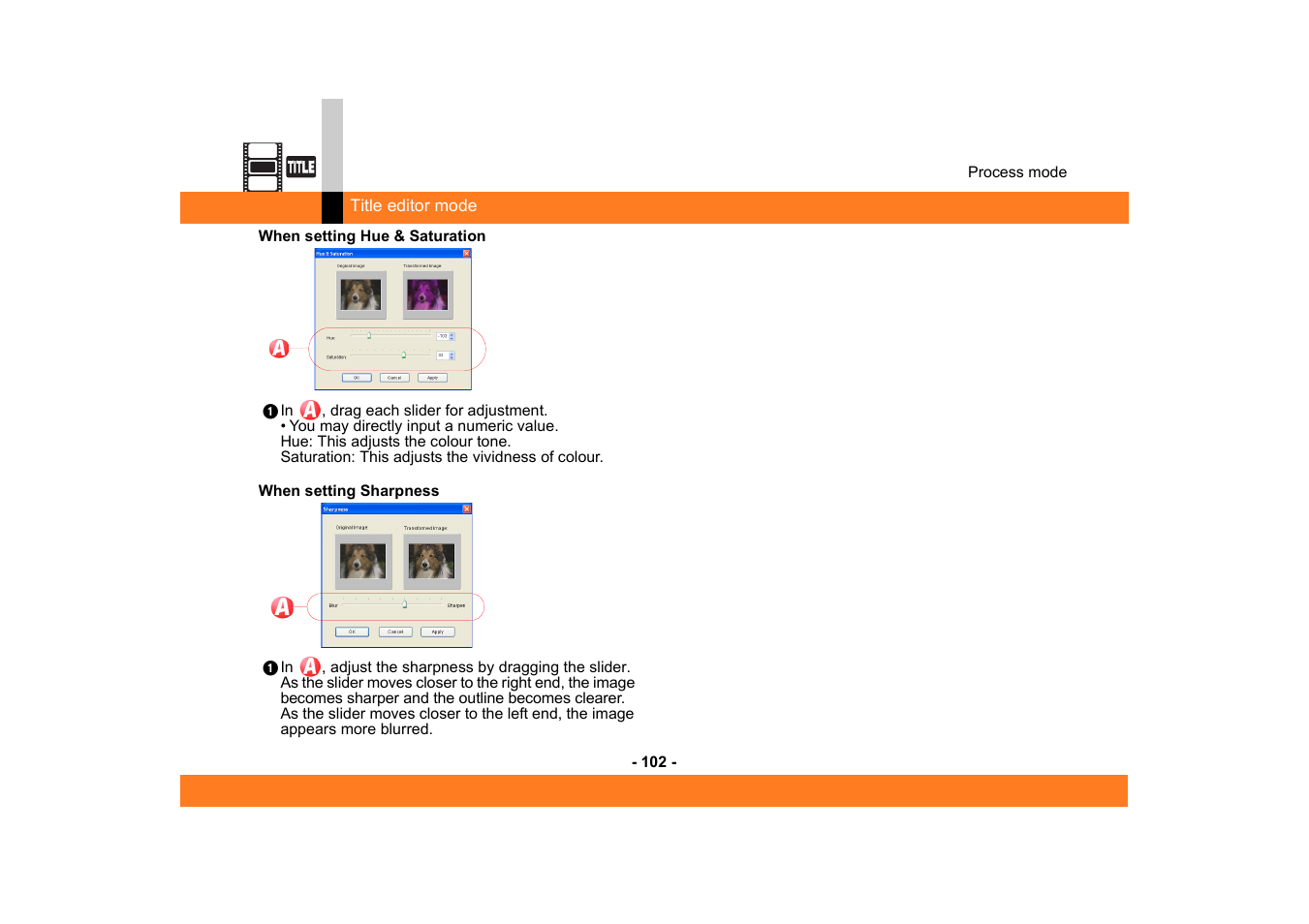 Panasonic MotionSD STUDIO 1.0E User Manual | Page 102 / 231