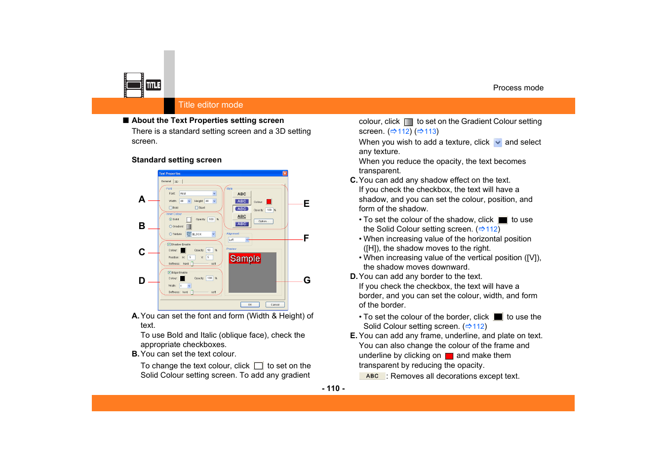 Panasonic MotionSD STUDIO 1.0E User Manual | Page 110 / 231