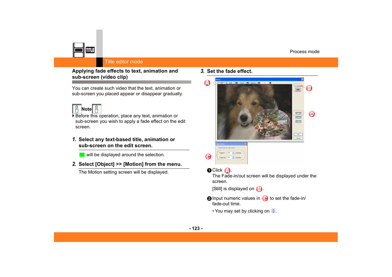 Panasonic MotionSD STUDIO 1.0E User Manual | Page 123 / 231