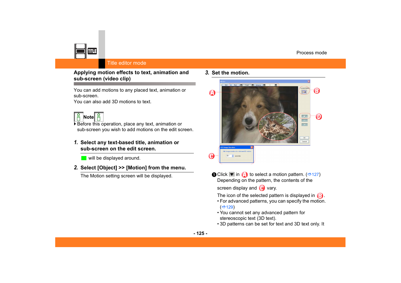 Panasonic MotionSD STUDIO 1.0E User Manual | Page 125 / 231