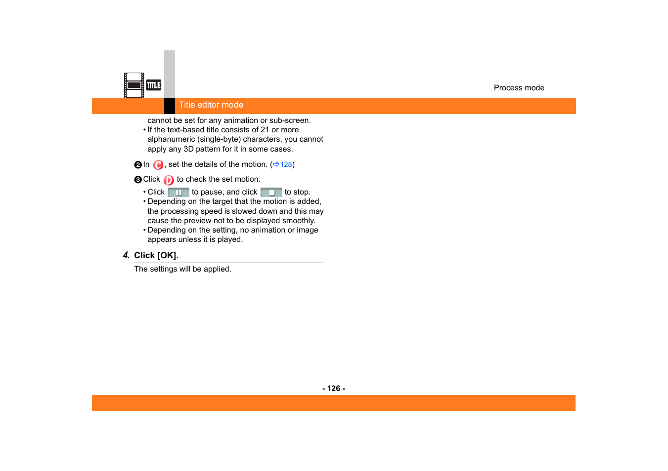 Panasonic MotionSD STUDIO 1.0E User Manual | Page 126 / 231