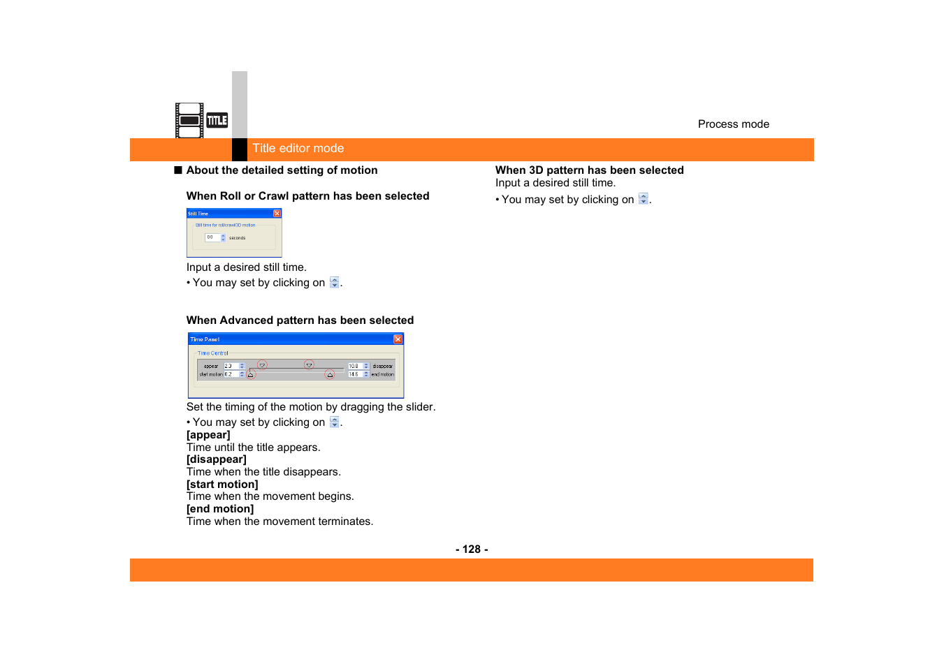 Panasonic MotionSD STUDIO 1.0E User Manual | Page 128 / 231