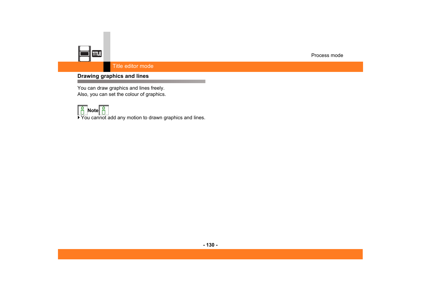 Drawing graphics and lines | Panasonic MotionSD STUDIO 1.0E User Manual | Page 130 / 231