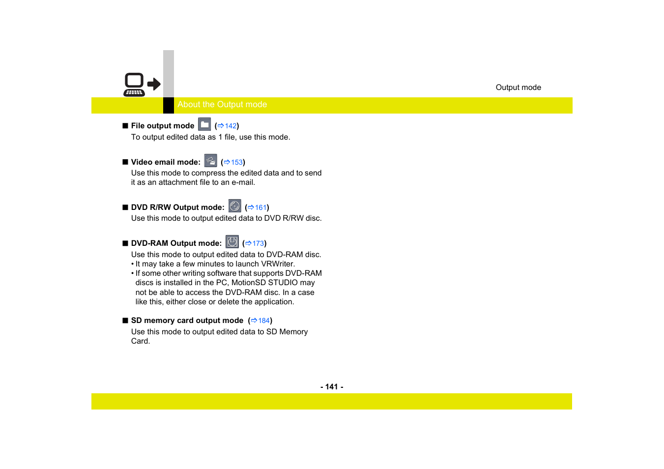 Panasonic MotionSD STUDIO 1.0E User Manual | Page 141 / 231