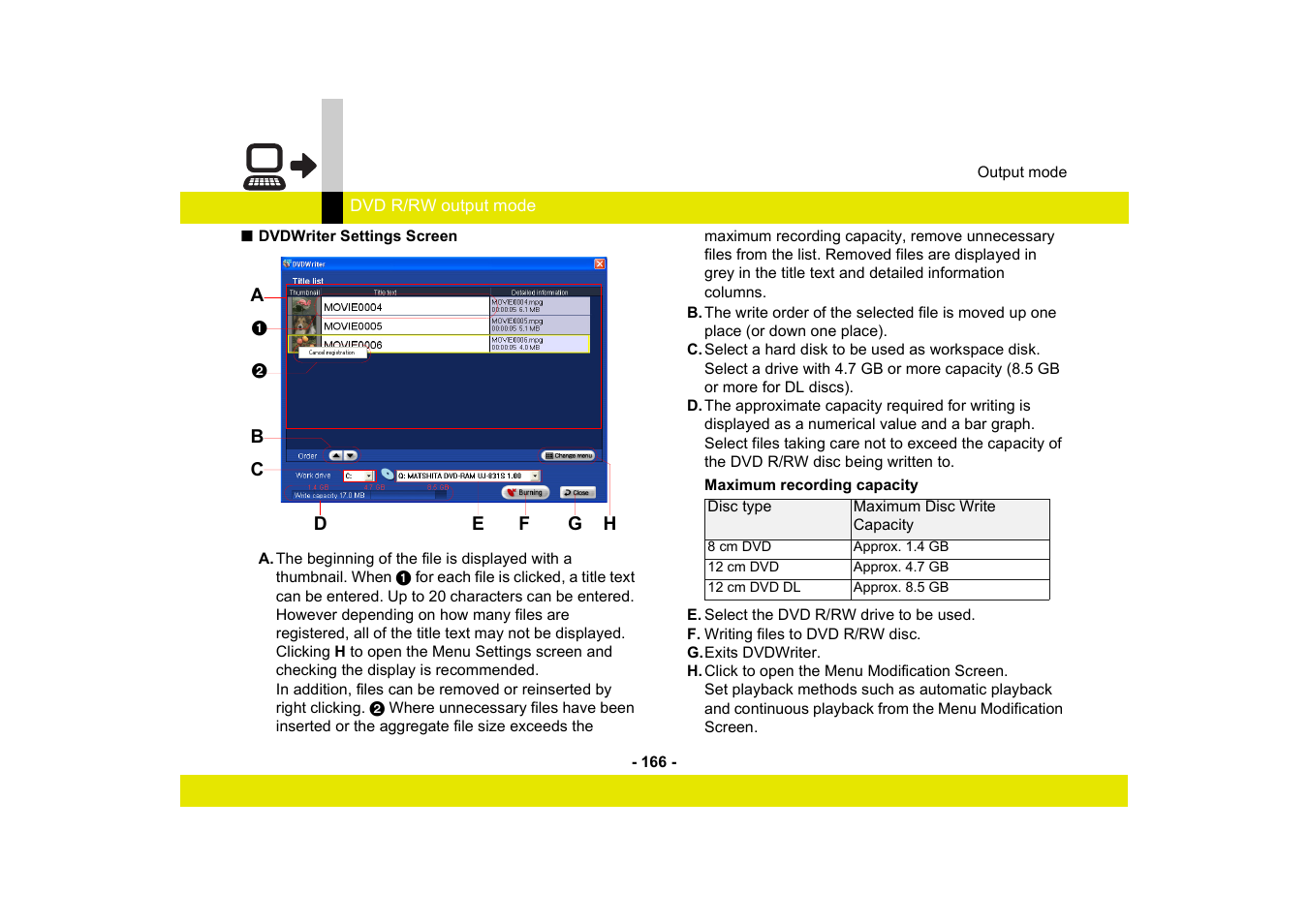 Panasonic MotionSD STUDIO 1.0E User Manual | Page 166 / 231