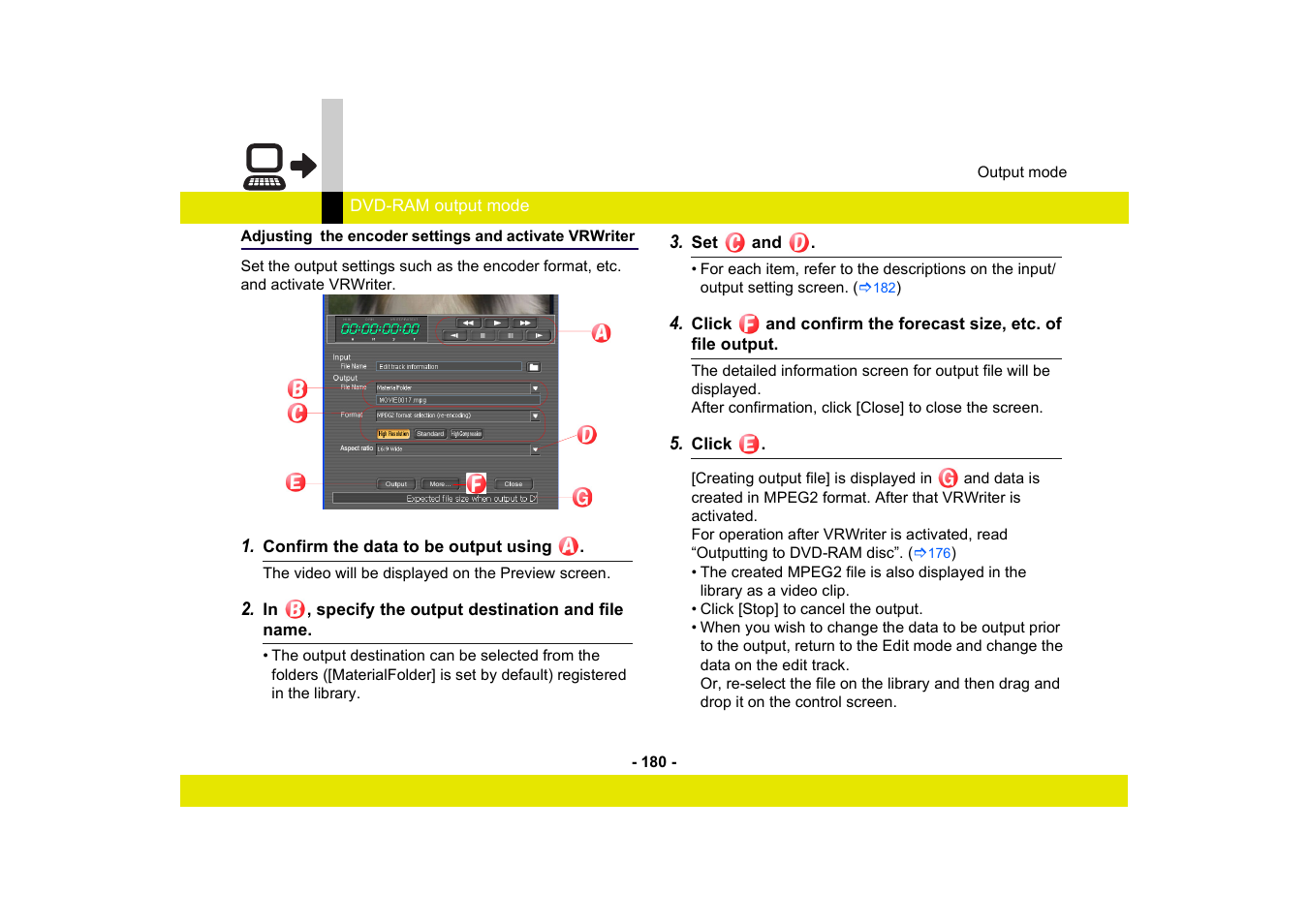 Panasonic MotionSD STUDIO 1.0E User Manual | Page 180 / 231