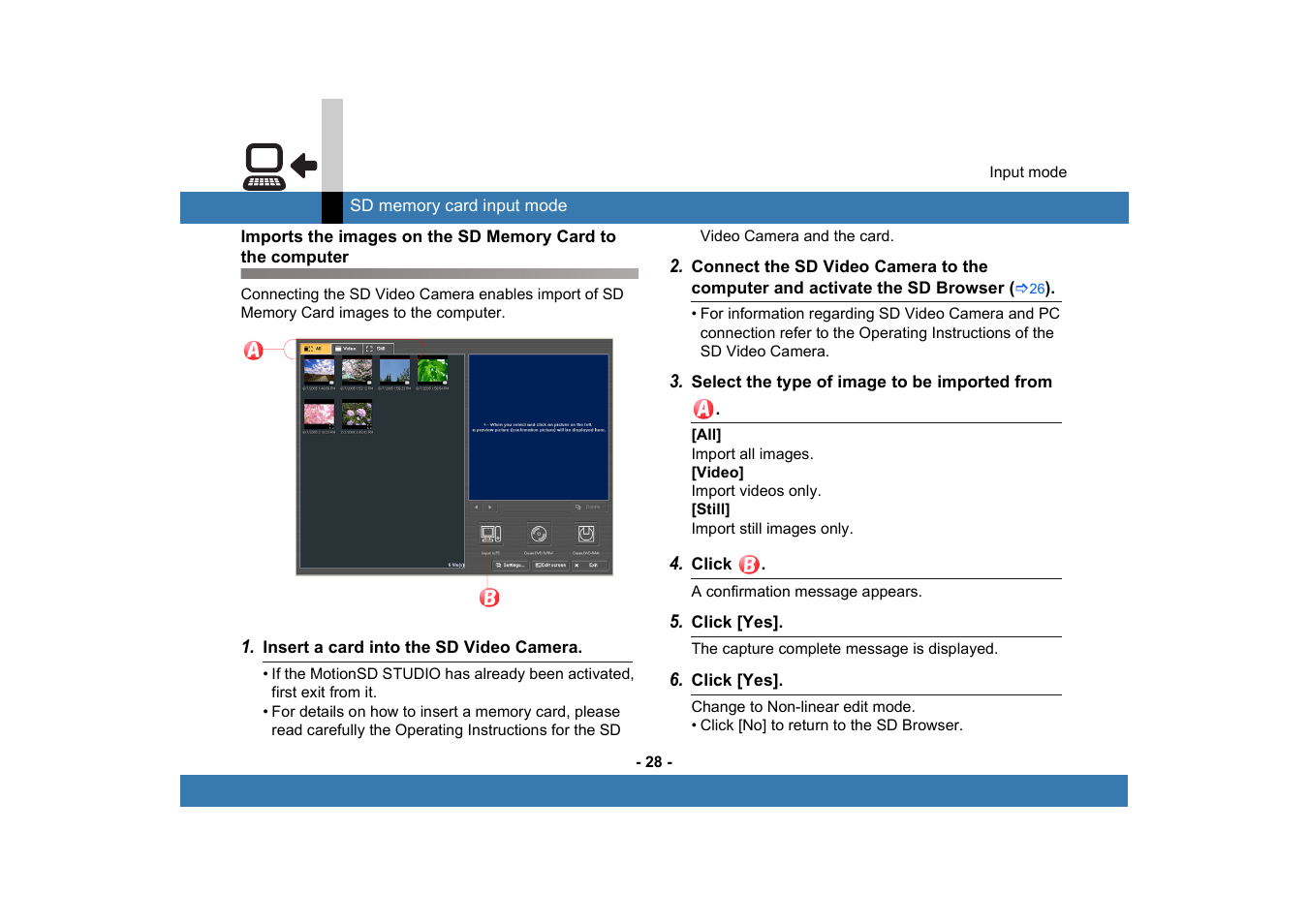 Panasonic MotionSD STUDIO 1.0E User Manual | Page 28 / 231