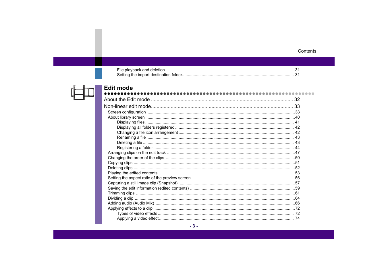 Panasonic MotionSD STUDIO 1.0E User Manual | Page 3 / 231