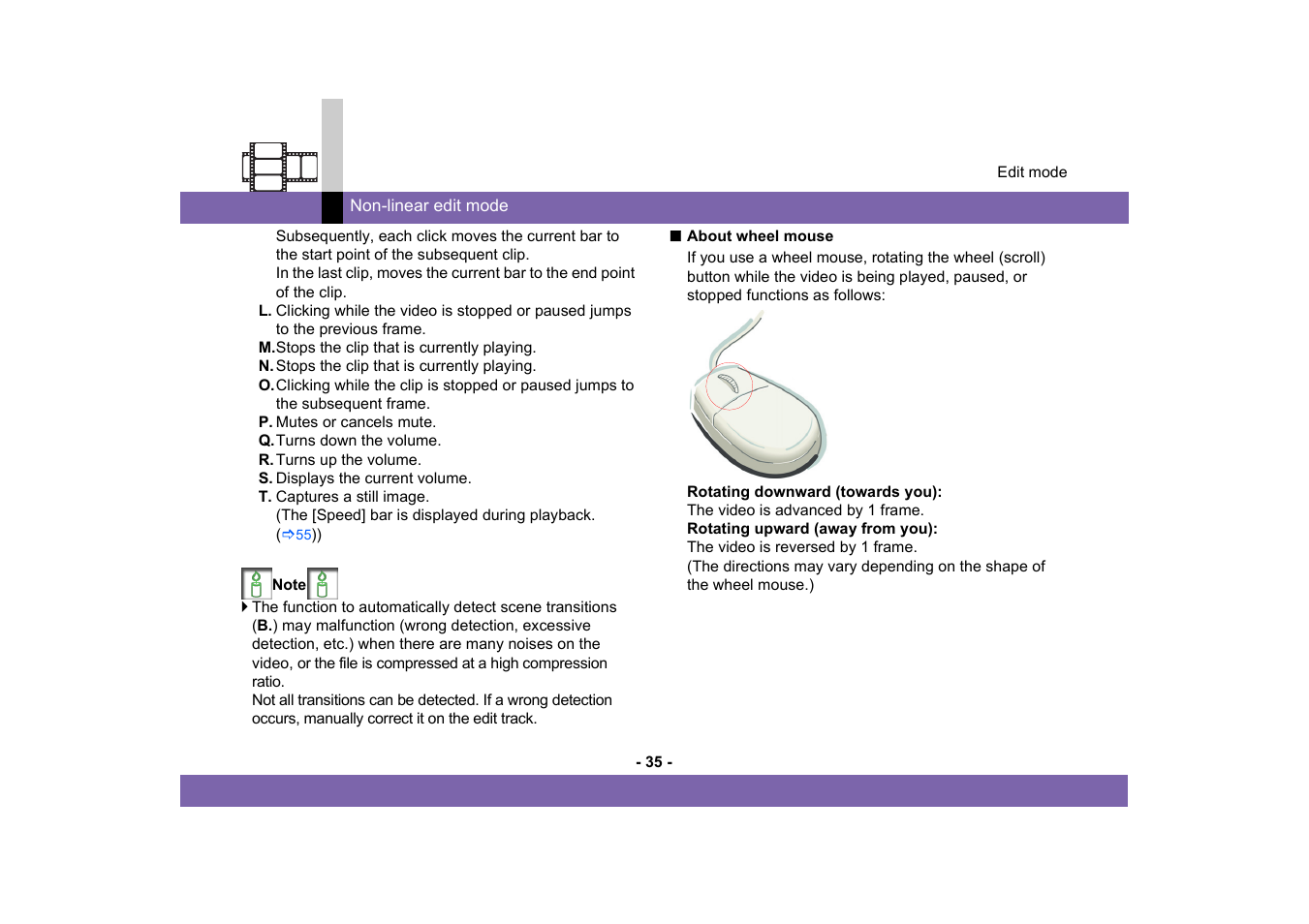 Panasonic MotionSD STUDIO 1.0E User Manual | Page 35 / 231