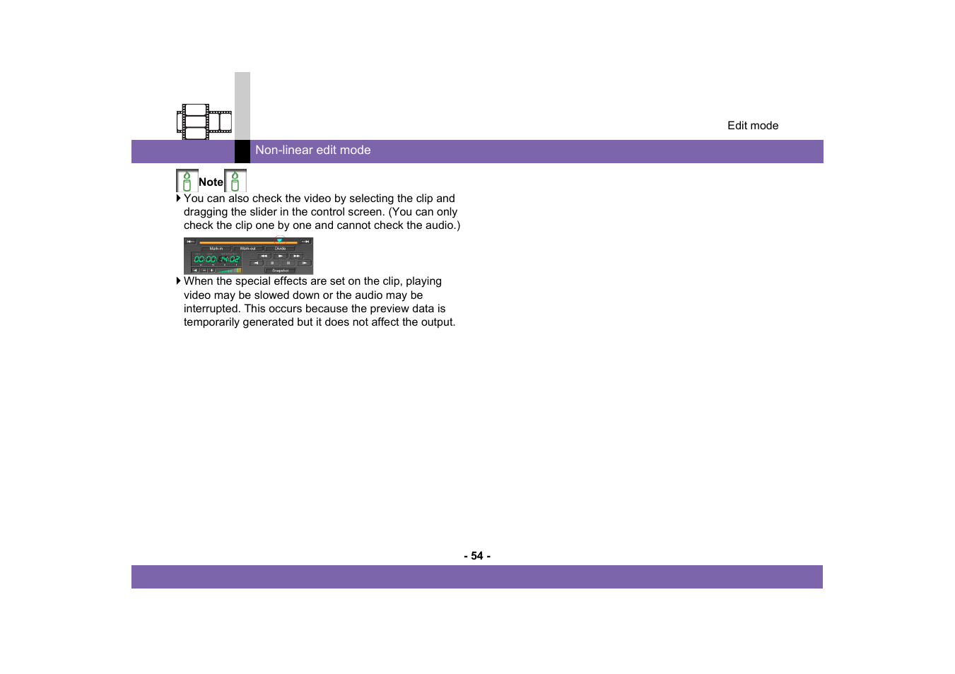 Panasonic MotionSD STUDIO 1.0E User Manual | Page 54 / 231